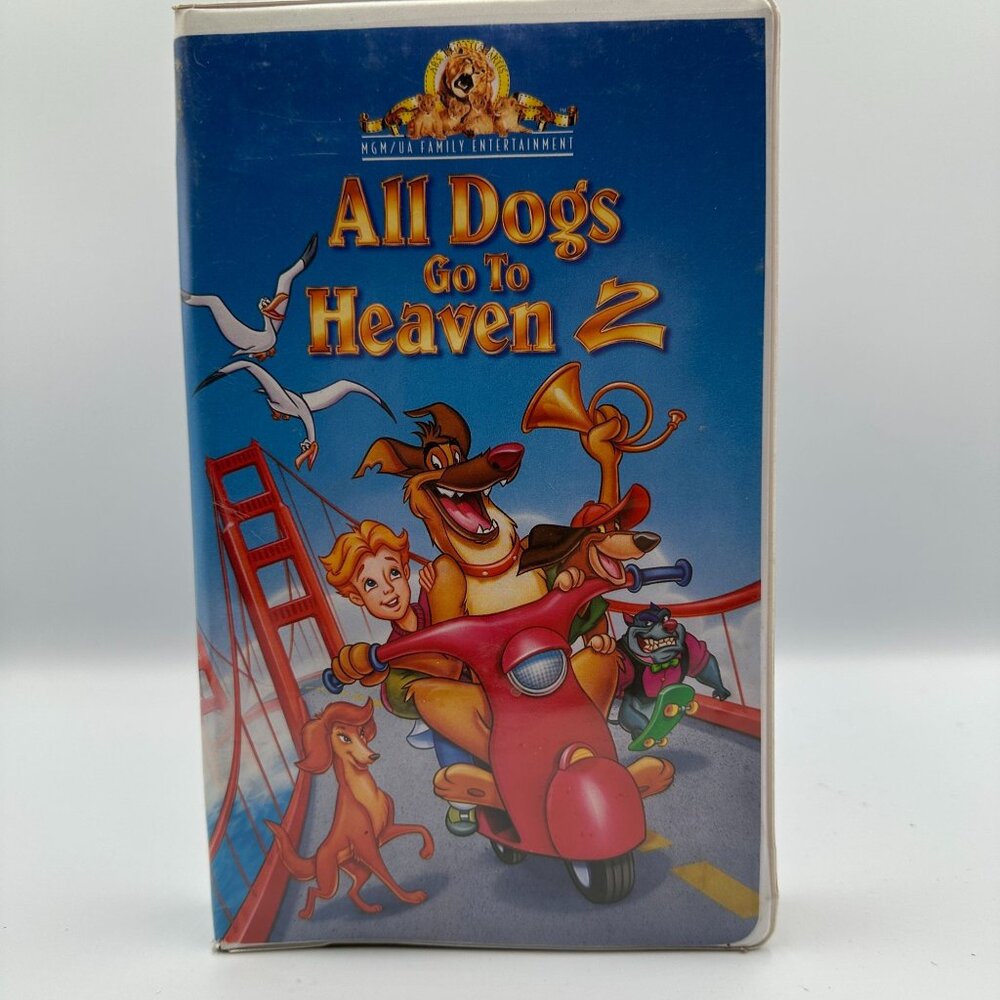All Dogs Go To Heaven 2 VHS 1996 Family Animation Classic Charlie Sheen